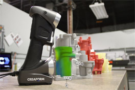 Inspection of the casting using the HandySCAN 3D scanner