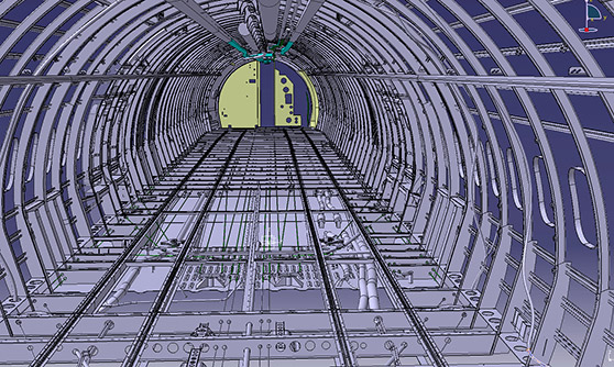 Engineering an aircrafts’ interior – From a scan to a 3D model