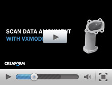 Scan data alignment with VXmodel