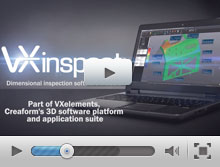 Dimensional inspection software module