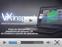 Módulo de software de inspeção dimensional