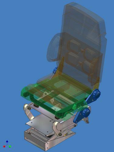 製品開発 - Volvo社のバス座席